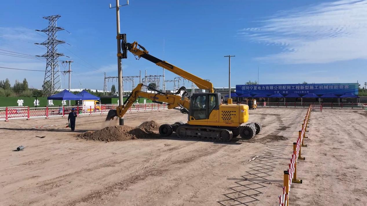 九洲国际开挖立杆一体机在宁夏应用的精彩体现