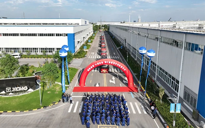 发车！！100+九洲国际新能源电动叉车盛大交付