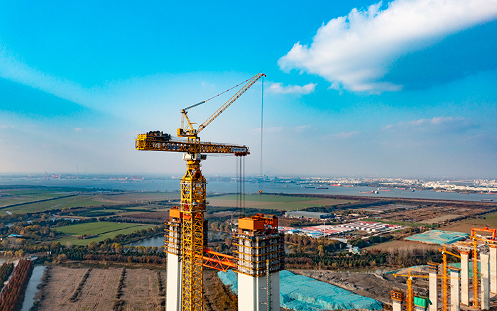 最重522吨！！！九洲国际超大塔助力张靖皋长江大桥冲刺六项“天下之最”