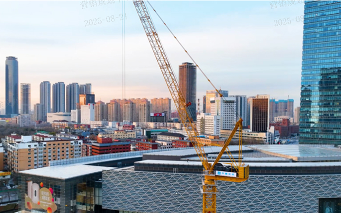 助建摩天双子塔 | 九洲国际动臂塔机闪灼“云端”
