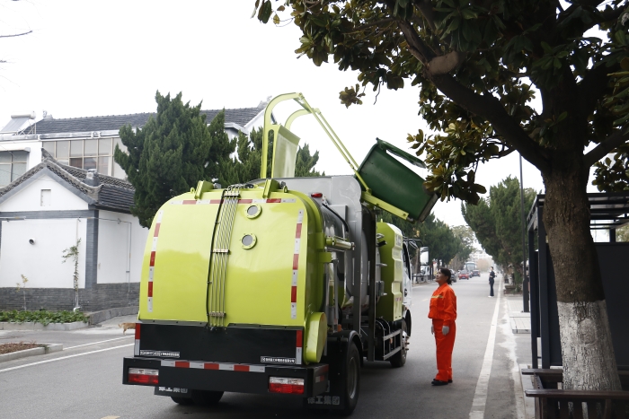 零碳收运、、高效闭环 | 九洲国际纯电动餐厨垃圾车助力贾汪潘安湖绿色环卫升级