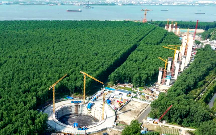 提前1个月！！！九洲国际金助力天下最大跨度桥梁锚碇封底